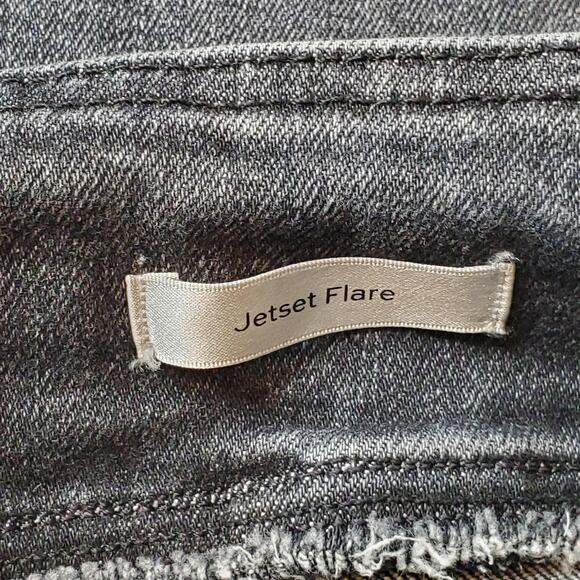 Frame Denim Womens Size 1 Le One Jet Set Flare Travel Pull On Jeans Gray - Picture 6 of 10
